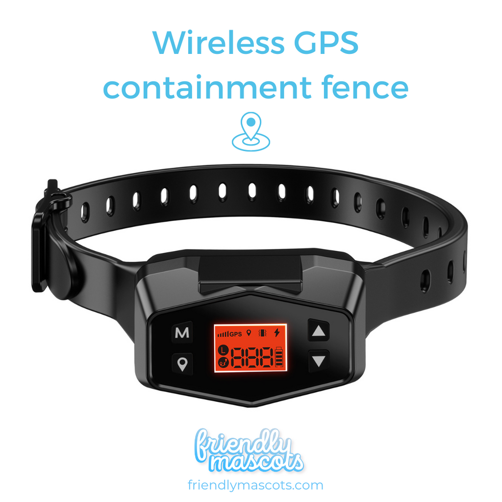 F800 Wireless GPS Containment Fence dog training collar FriendlyMascots