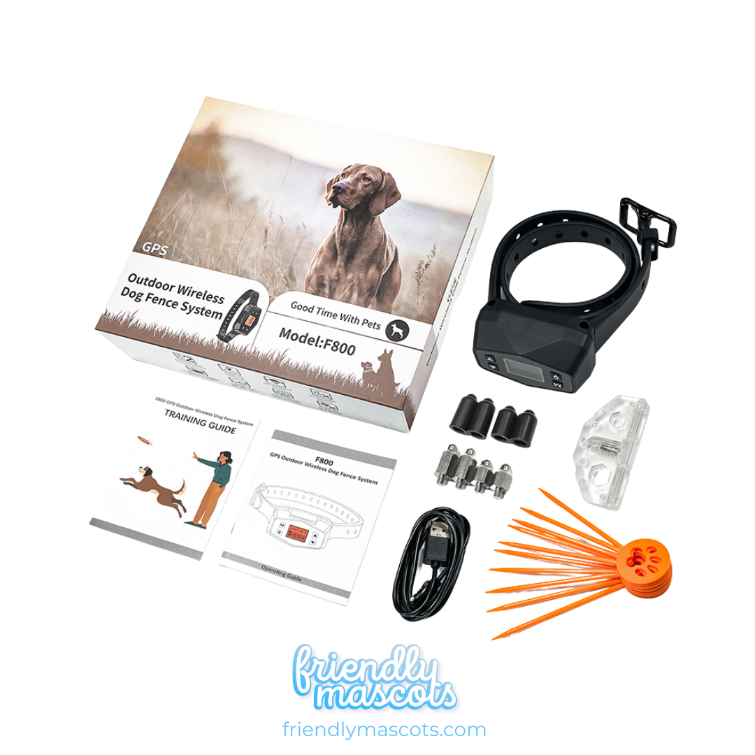 F800 Wireless GPS Containment Fence dog training collar